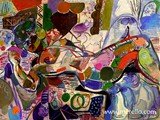 ZEITGENOSSISCHE_KUNST_KUNSTLER-MODERNE_MALEREIMerello.-En_el_salon_de_las_estrellas_(97_x_130_cm)_canvas
