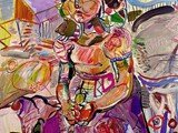 moderne-kunst.-malerei-gemalde.merello.-girl-with-sparrow-(100-x-81-cm)-tecnica-mixta-sobre-lienzo
